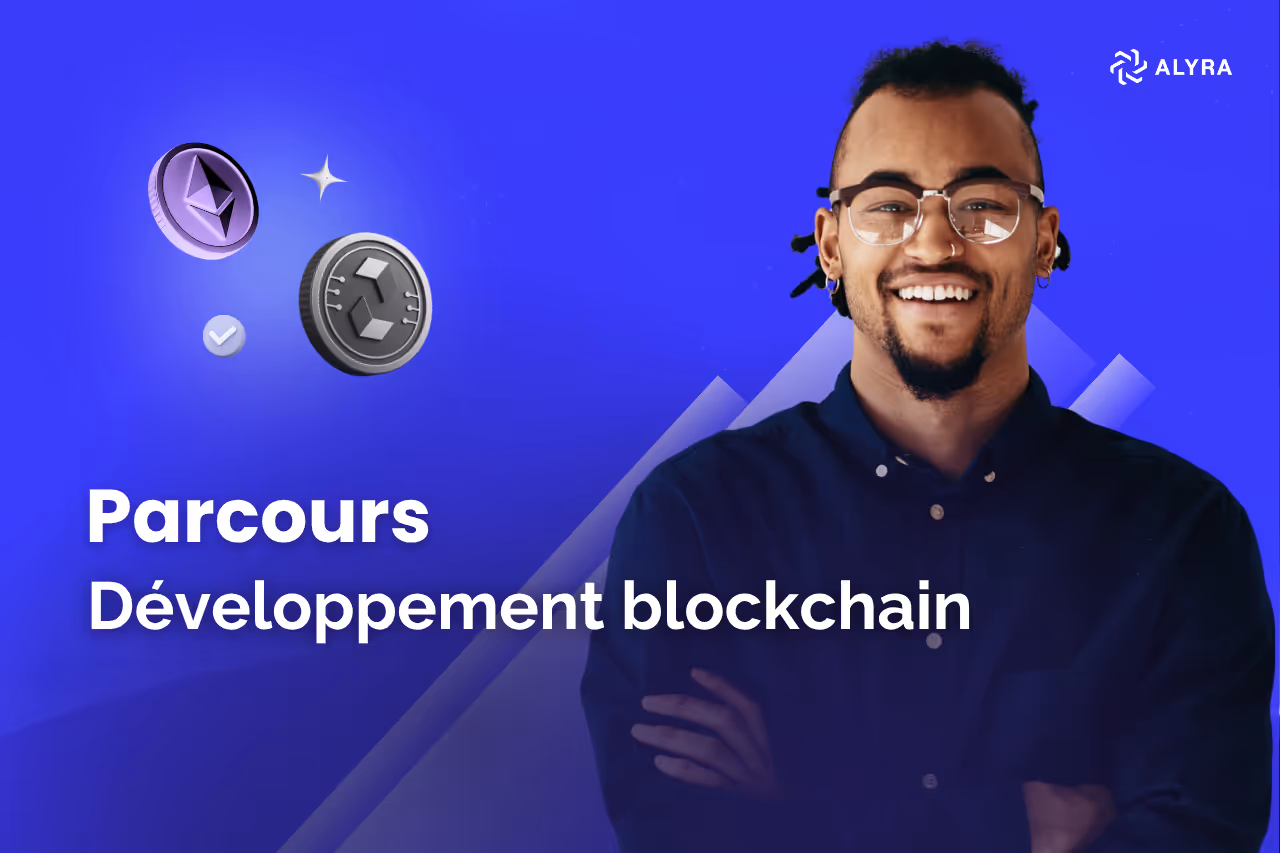 Visuel de couverture bitcoin et blockchain